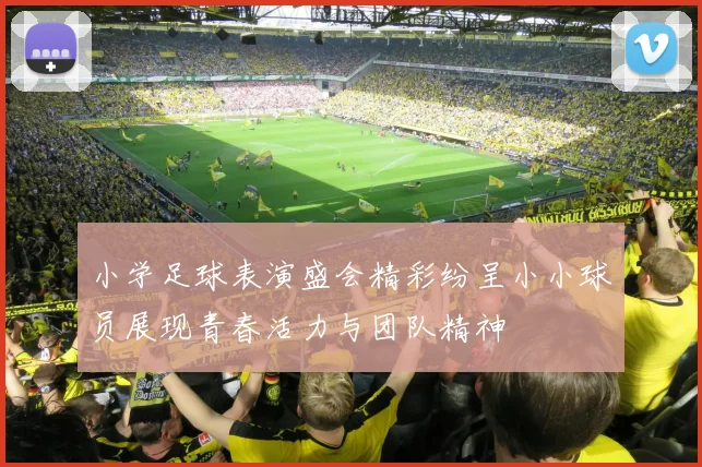 小学足球表演盛会精彩纷呈小小球员展现青春活力与团队精神